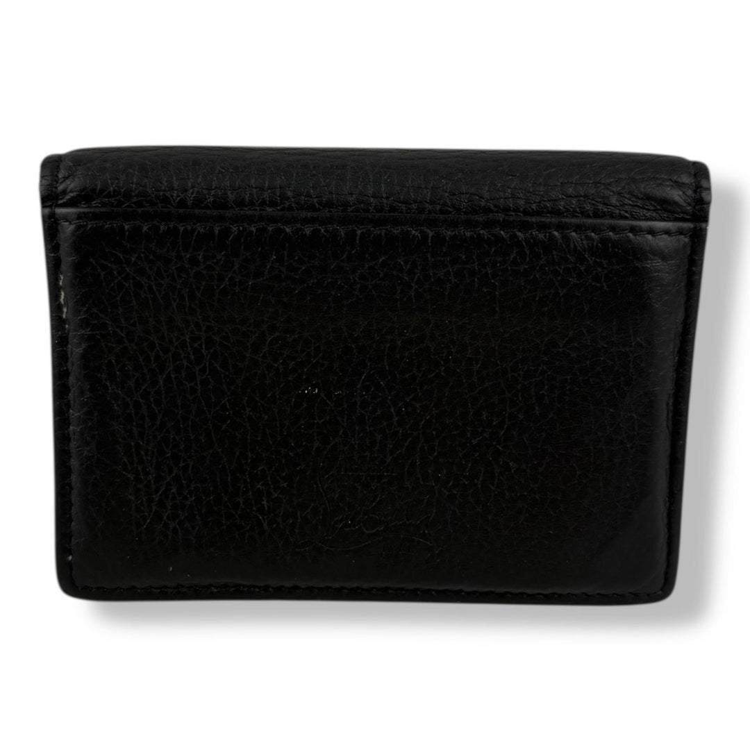 Christian Louboutin Black Paros Spiked Billfold Wallet - Lux Central