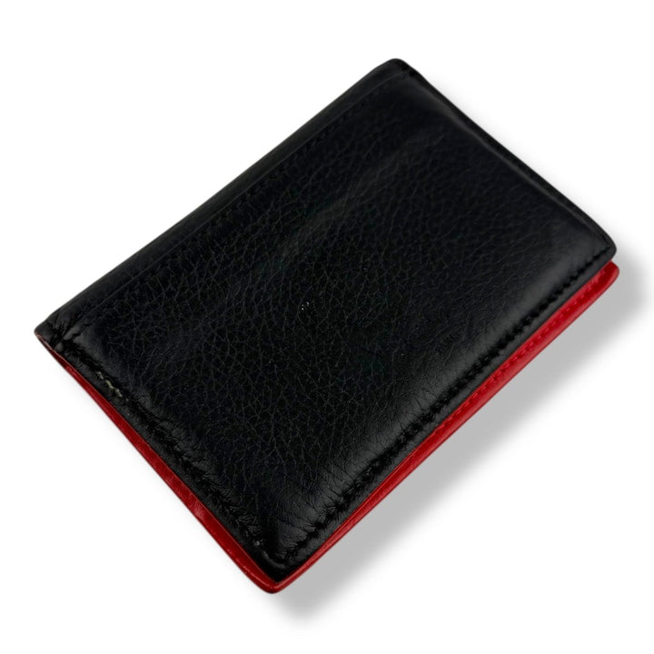 Christian Louboutin Black Paros Spiked Billfold Wallet - Lux Central
