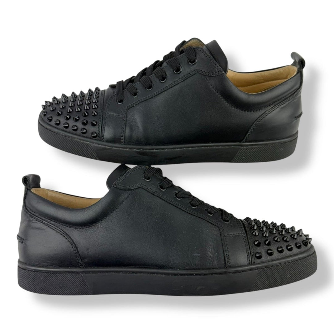 Christian Louboutin Louis Junior Spike Black Leather UK 9.5 / EU 43.5 - Lux Central