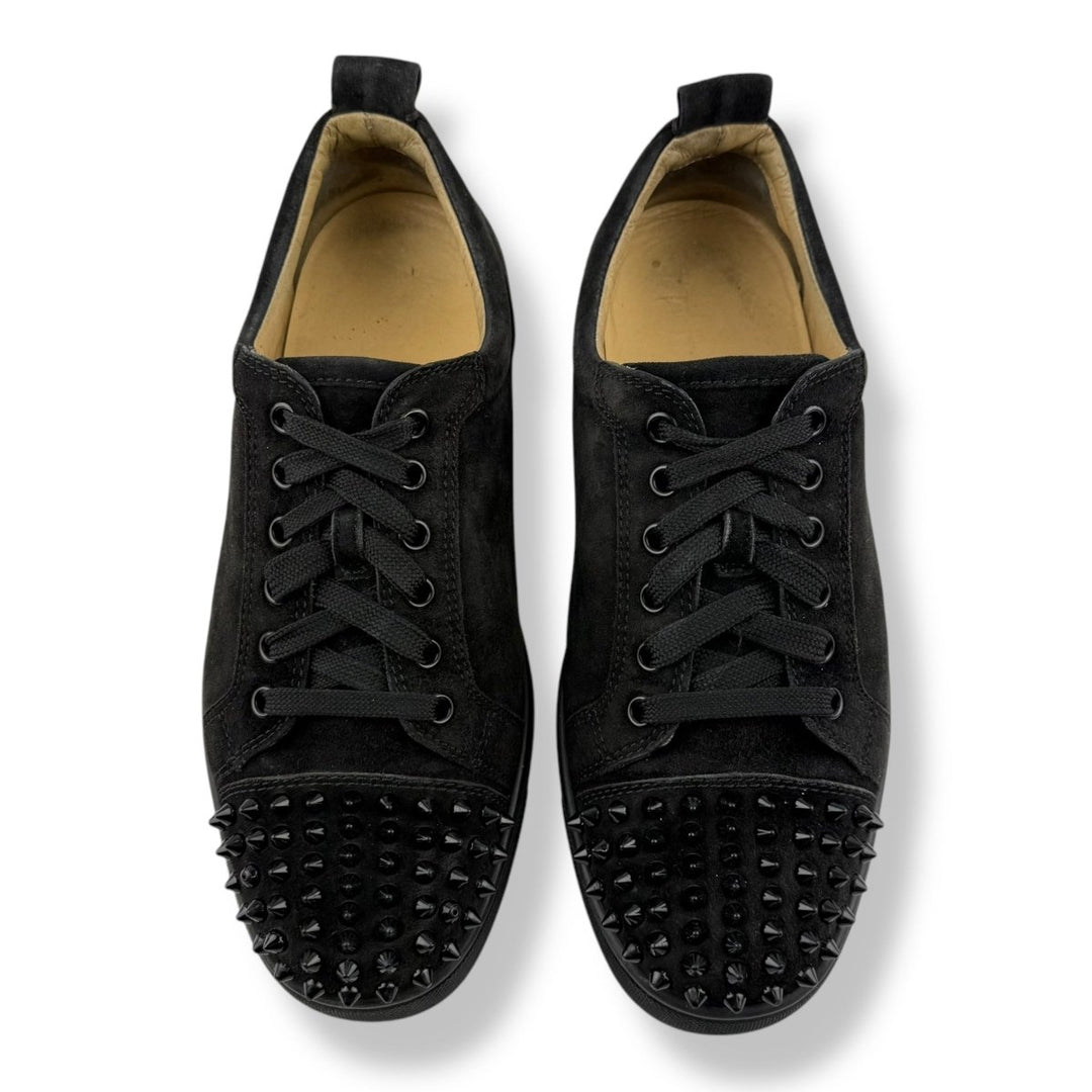 Christian Louboutin Louis Junior Spike Black Suede UK 6 / EU 40 - Lux Central