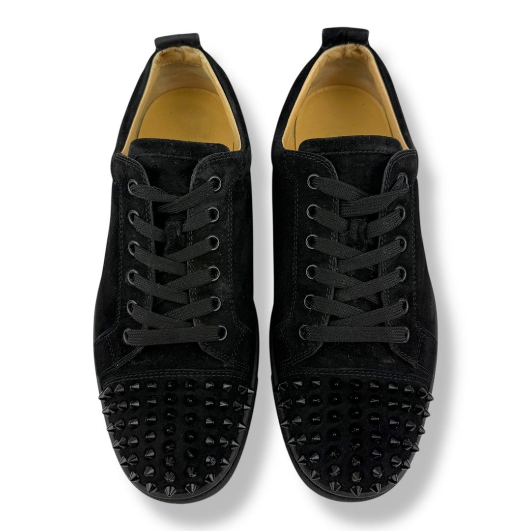 Christian Louboutin Louis Junior Spike Black Suede UK 8 / EU 42 - Lux Central