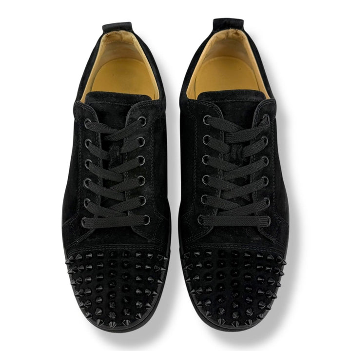 Christian Louboutin Louis Junior Spike Black Suede UK 8 / EU 42 - Lux Central