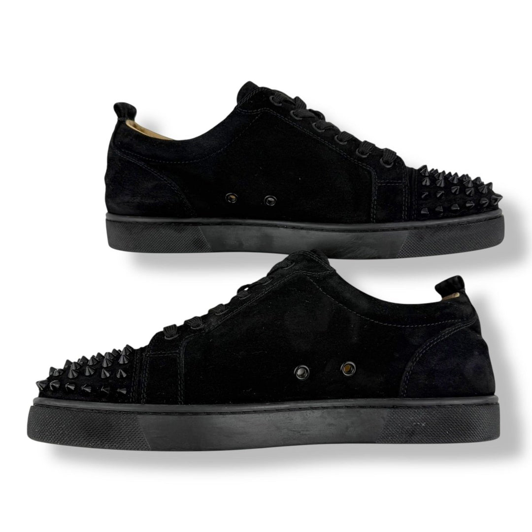 Christian Louboutin Louis Junior Spike Black Suede UK 8 / EU 42 - Lux Central
