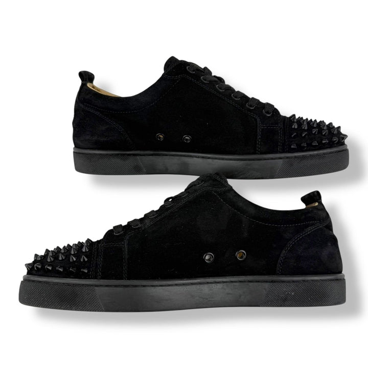 Christian Louboutin Louis Junior Spike Black Suede UK 8 / EU 42 - Lux Central