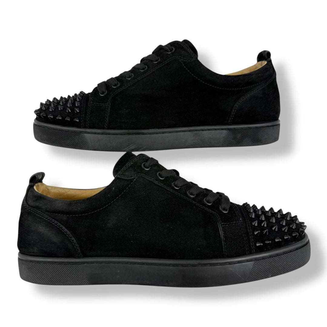 Christian Louboutin Louis Junior Spike Black Suede UK 8 / EU 42 - Lux Central