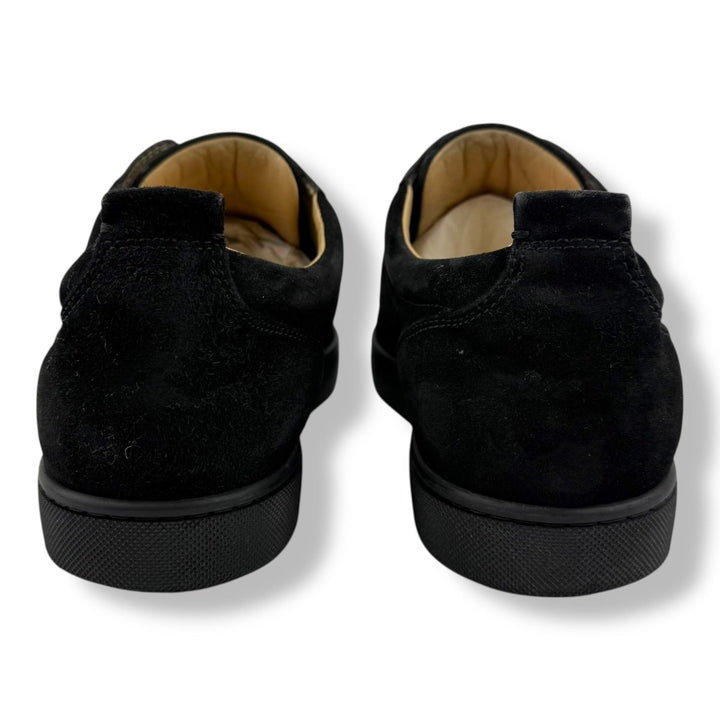 Christian Louboutin Louis Junior Spike Black Suede UK 8 / EU 42 - Lux Central