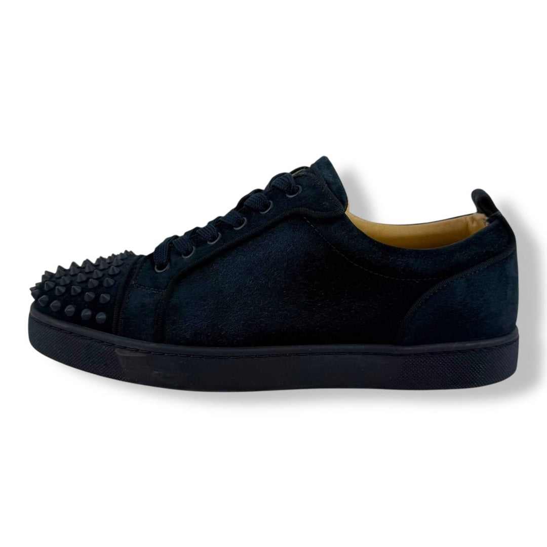 Christian Louboutin Louis Junior Spike Blue Suede UK 8 / EU 42 - Lux Central