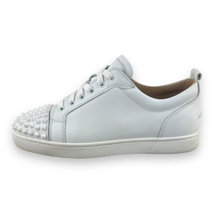 Christian Louboutin Louis Junior Spike White Leather UK 5.5 / EU 39.5 - Lux Central