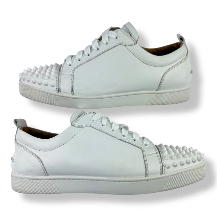 Christian Louboutin Louis Junior Spike White Leather UK 9 / EU 43 - Lux Central