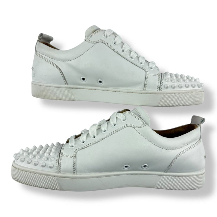 Christian Louboutin Louis Junior Spike White Leather UK 9 / EU 43 - Lux Central