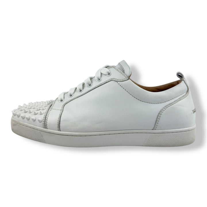 Christian Louboutin Louis Junior Spike White Leather UK 9 / EU 43 - Lux Central