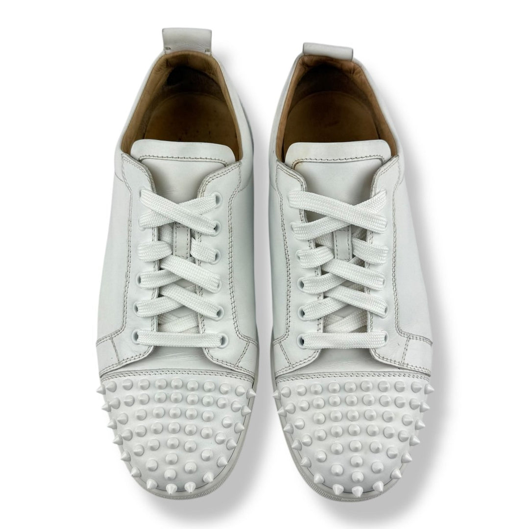 Christian Louboutin Louis Junior Spike White Leather UK 9 / EU 43 - Lux Central