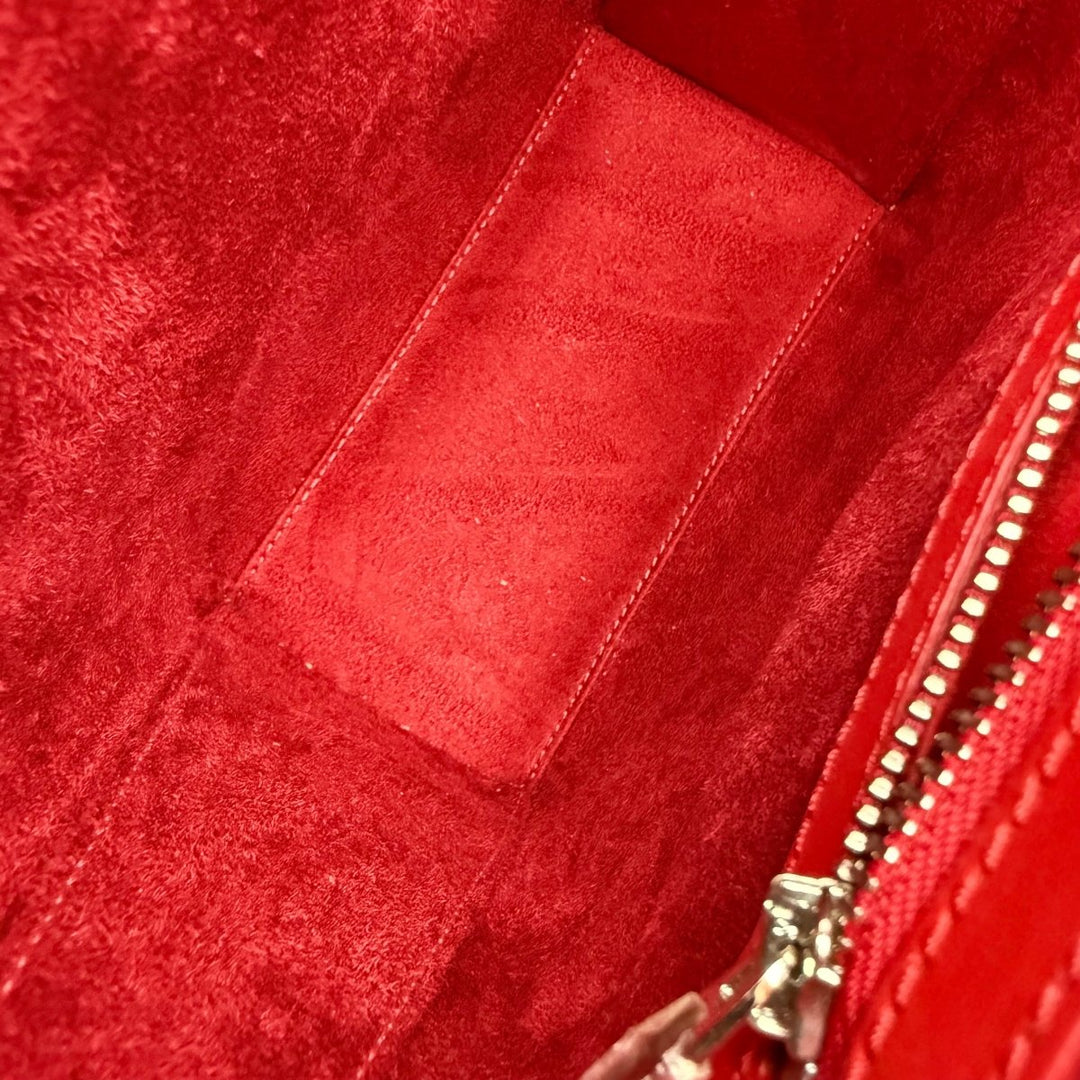 Christian Louboutin Silver Paloma Medium Leather Tote Handbag - Lux Central