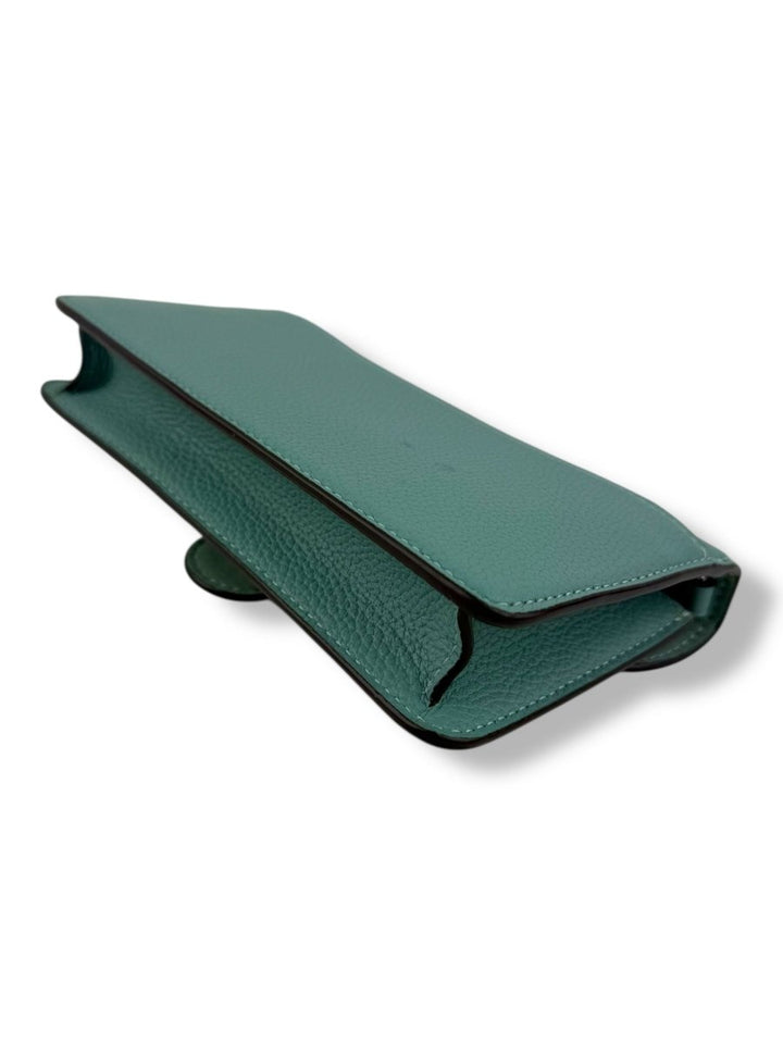 Coach 20 Pebbled Tabby Blue Leather Handbag - Lux Central