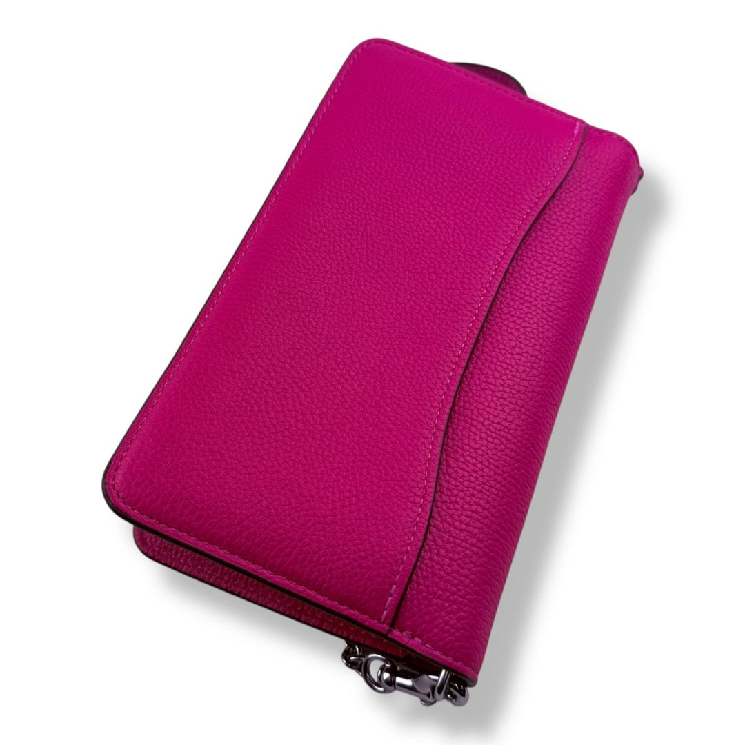 Coach 20 Pebbled Tabby Pink Leather Handbag - Lux Central