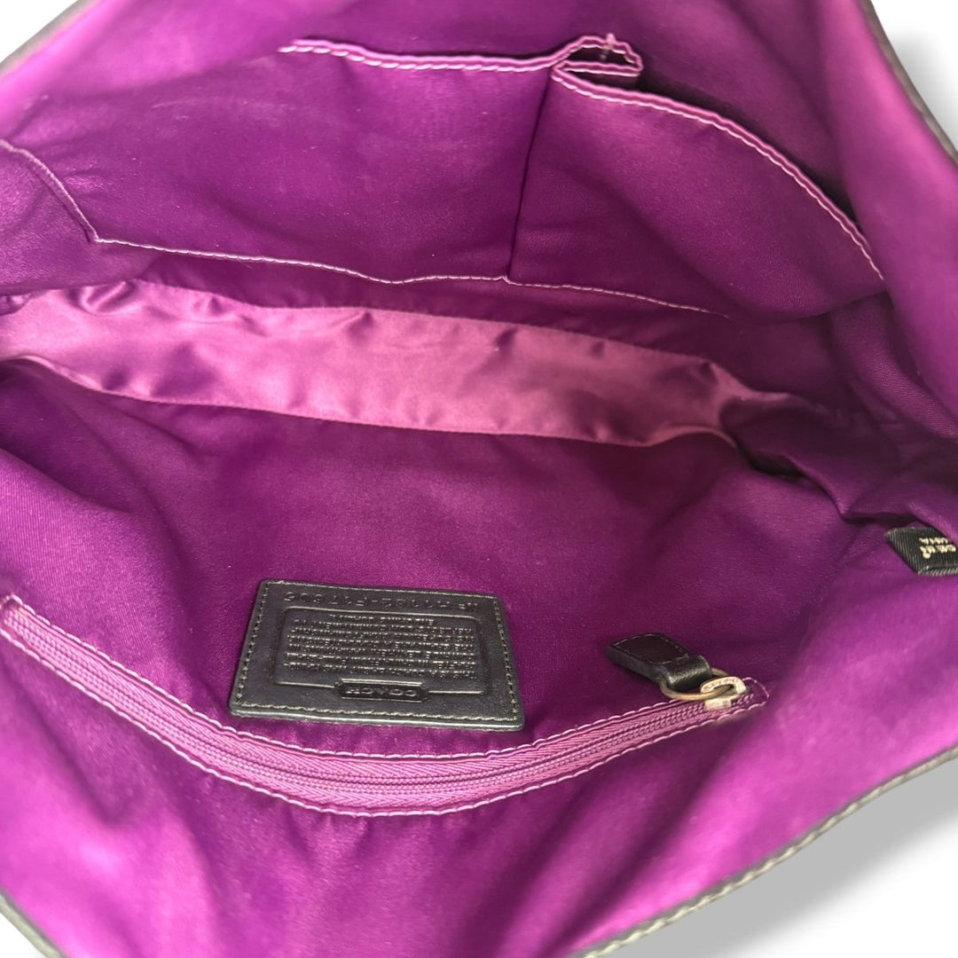 Coach Ashley Black Leather Shoulder Bag - Lux Central