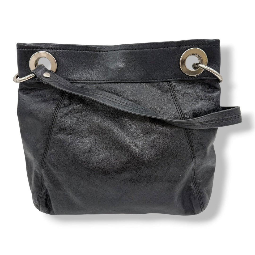 Coach Ashley Black Leather Shoulder Bag - Lux Central