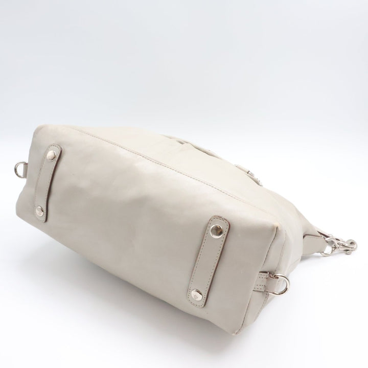 Coach Ashley Ivory Leather Satchel Bag - Lux Central