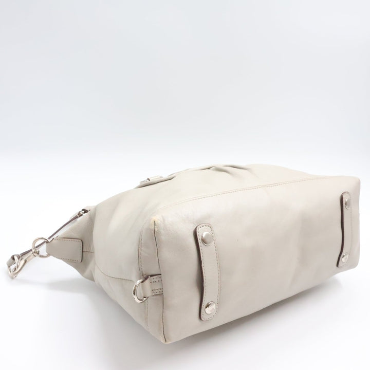 Coach Ashley Ivory Leather Satchel Bag - Lux Central