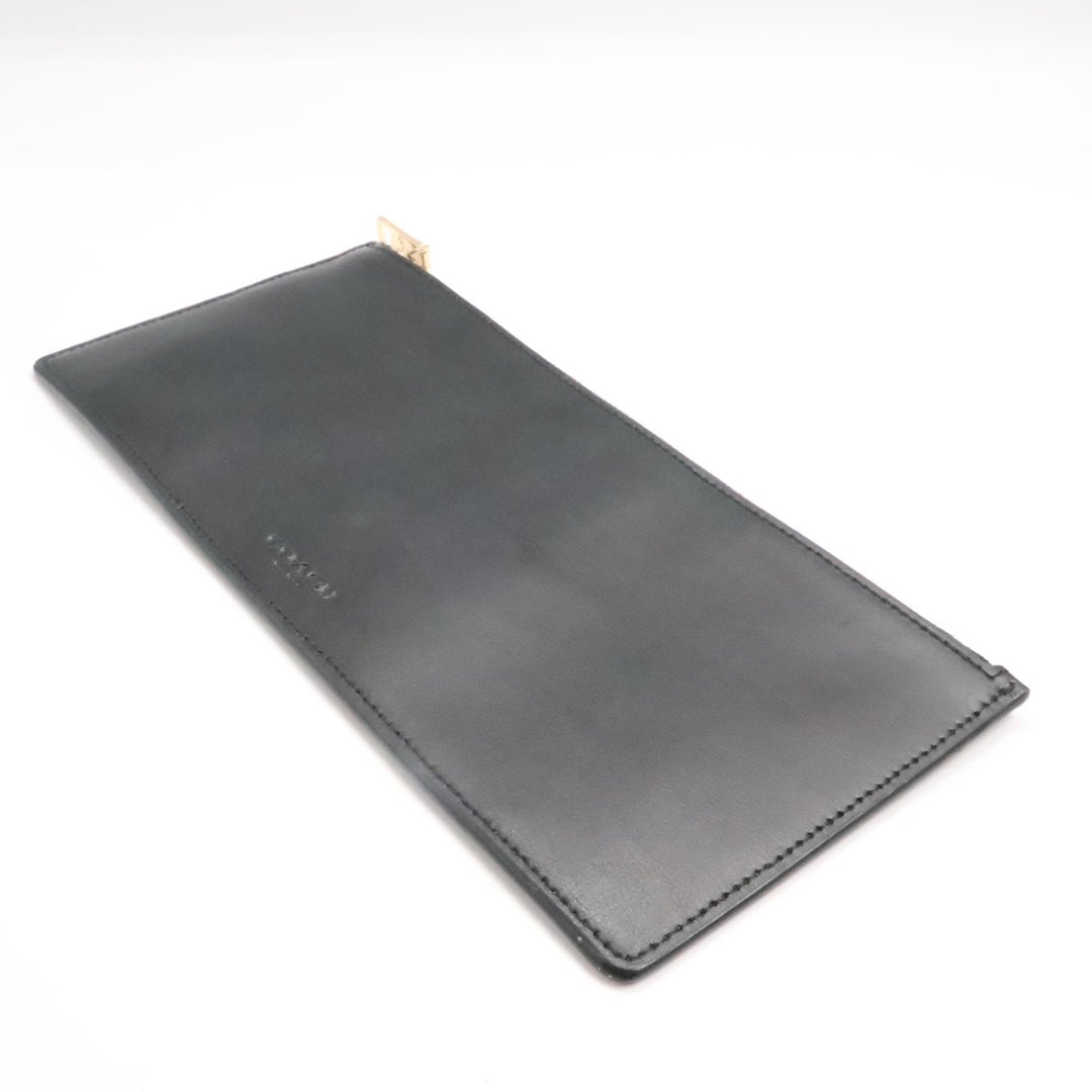 Coach Black Leather Clutch Handbag - Lux Central