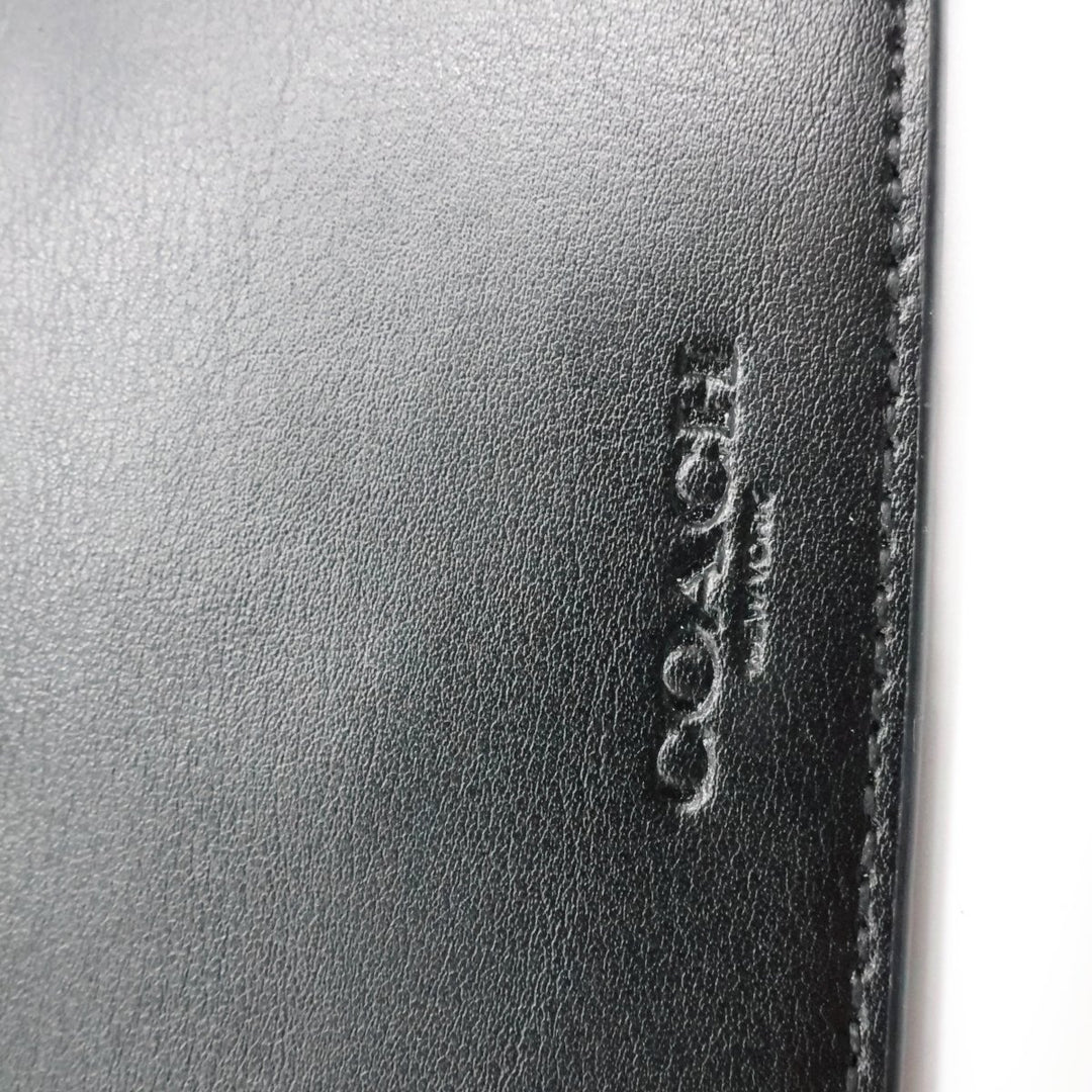 Coach Black Leather Clutch Handbag - Lux Central
