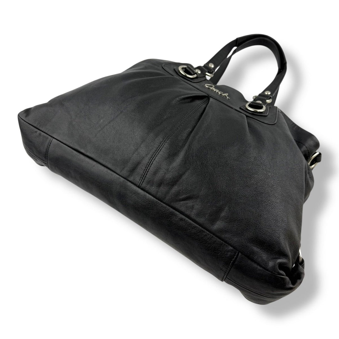 Coach Black Madison Audrey Satchel Handbag - Lux Central