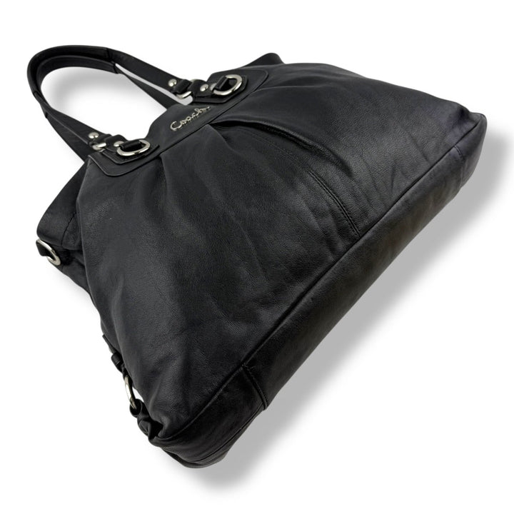 Coach Black Madison Audrey Satchel Handbag - Lux Central