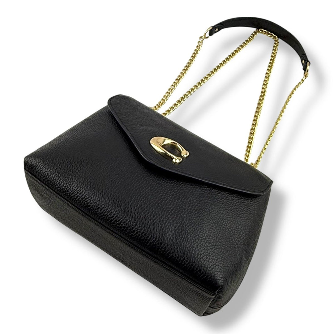 Coach Black Tammie Shoulder Leather Handbag - Lux Central