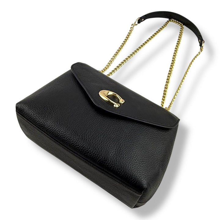 Coach Black Tammie Shoulder Leather Handbag - Lux Central