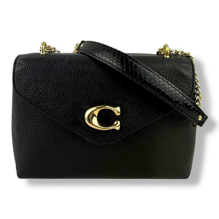 Coach Black Tammie Shoulder Leather Handbag - Lux Central