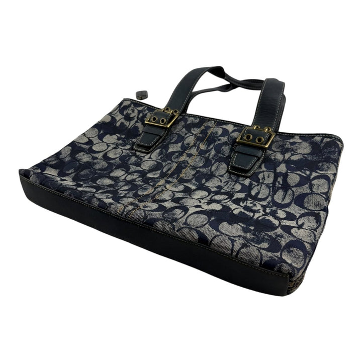 Coach Blue Tie Dye Signature Tote Handbag - Lux Central