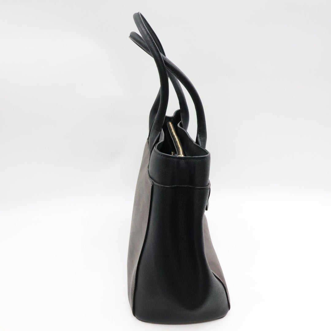 Coach Brown/Black Signature Tote Handbag - Lux Central