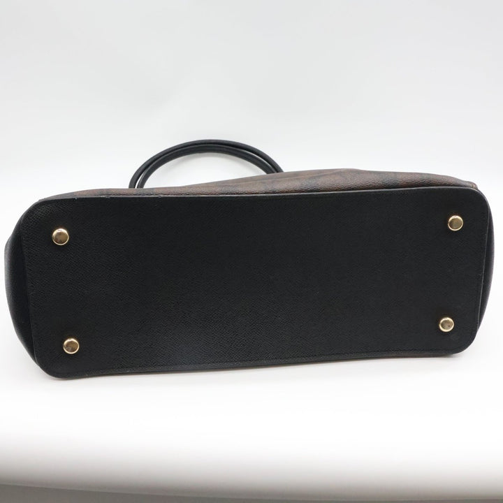 Coach Brown/Black Signature Tote Handbag - Lux Central