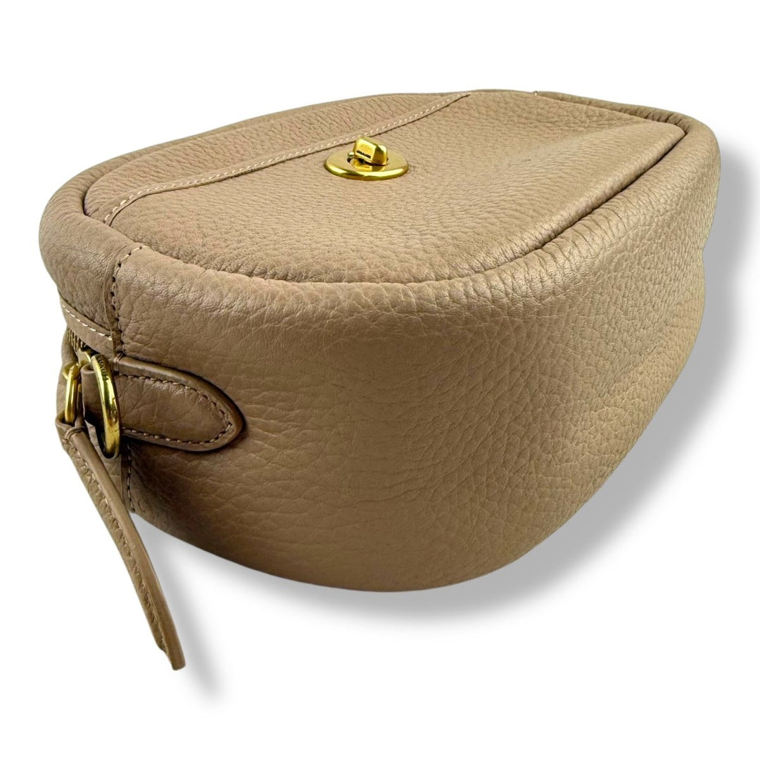 Coach Camera Soft Pebble Beige Crossbody Handbag - Lux Central