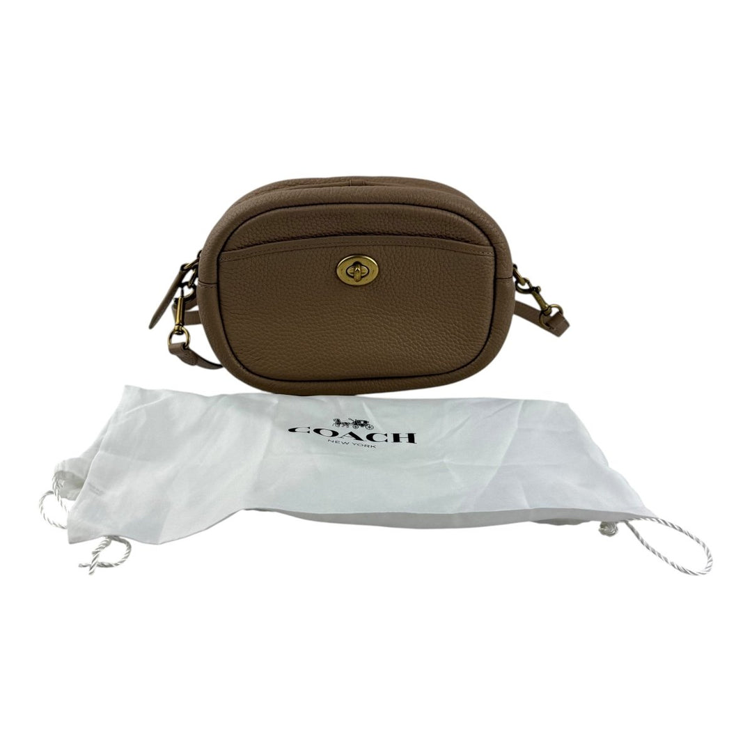 Coach Camera Soft Pebble Beige Crossbody Handbag - Lux Central