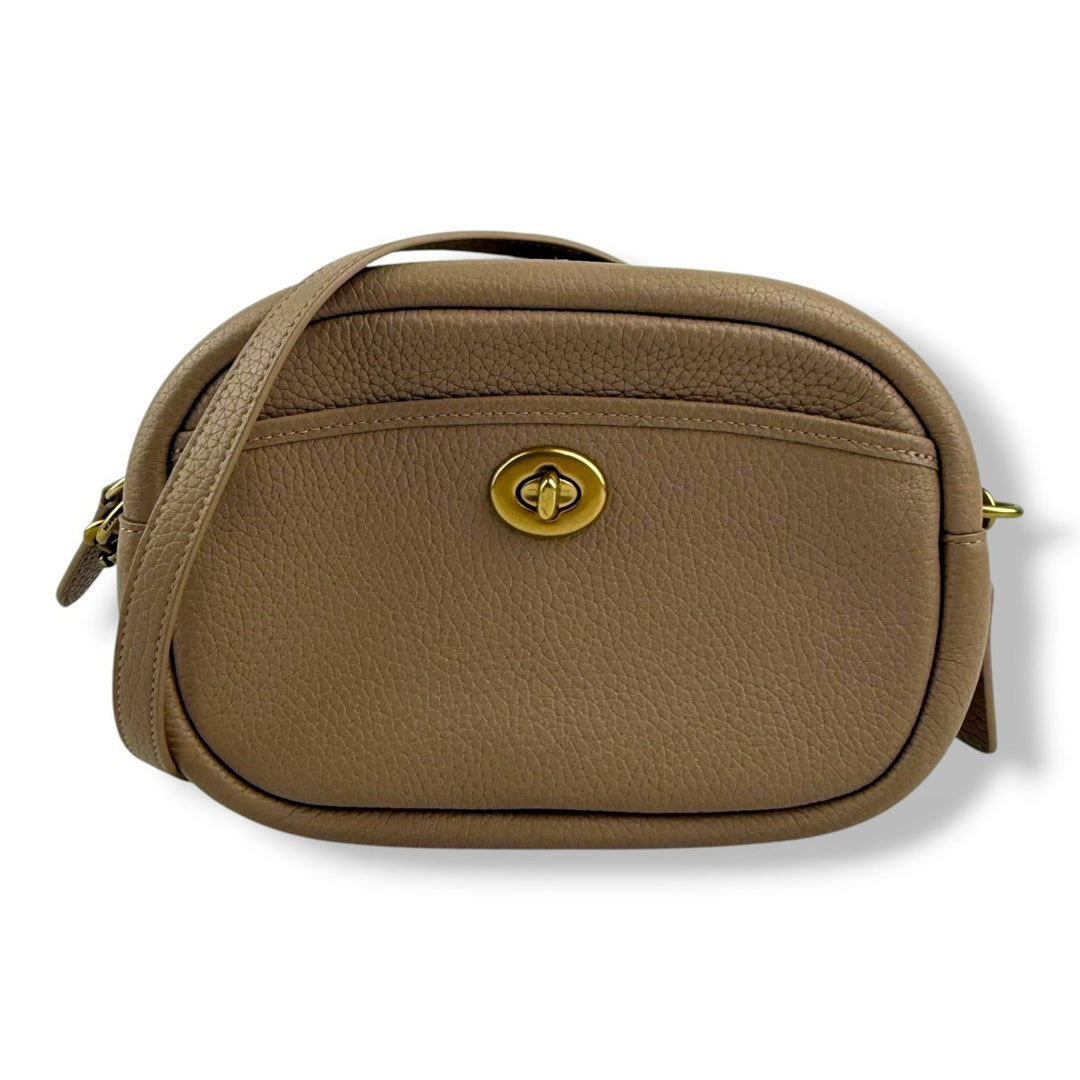 Coach Camera Soft Pebble Beige Crossbody Handbag - Lux Central