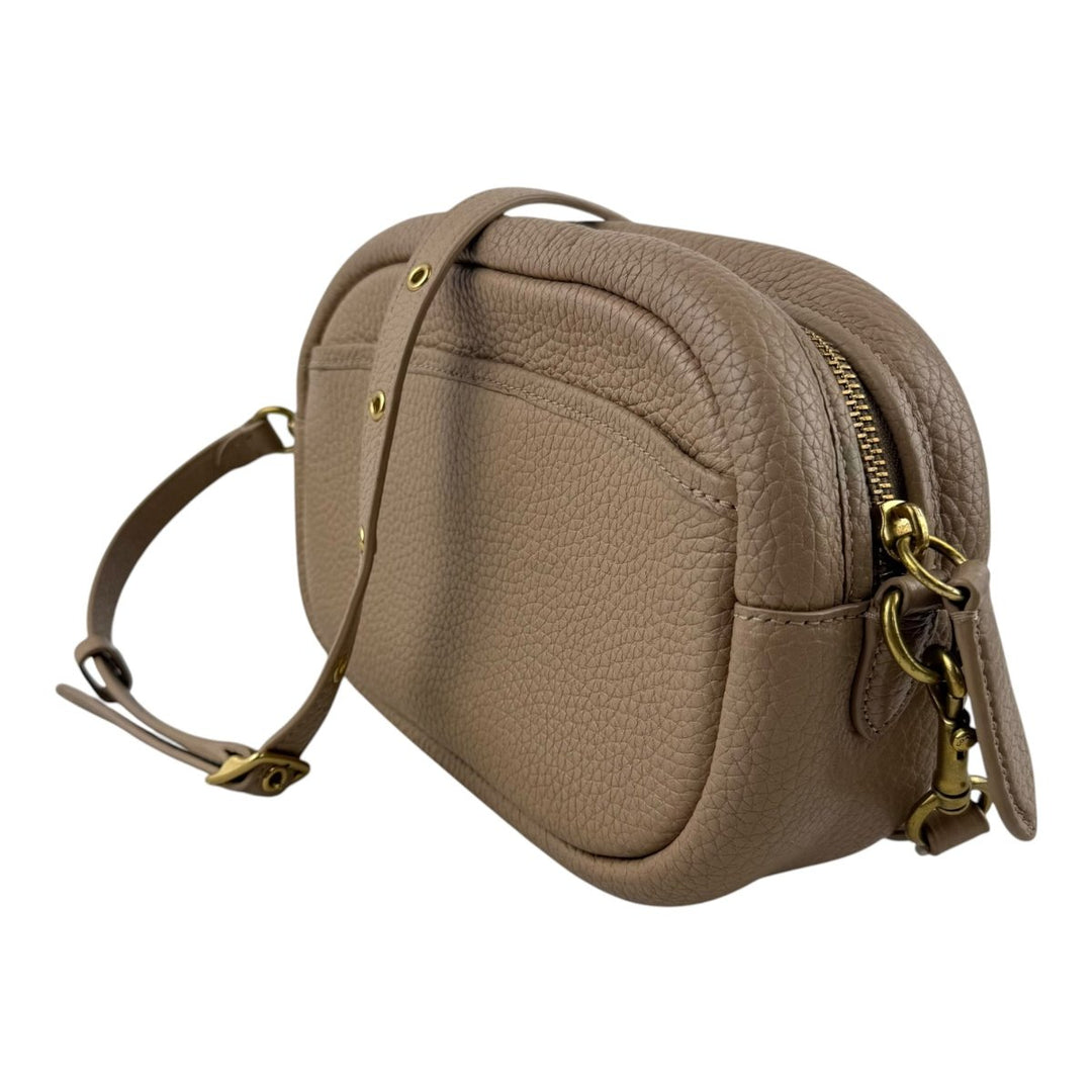 Coach Camera Soft Pebble Beige Crossbody Handbag - Lux Central