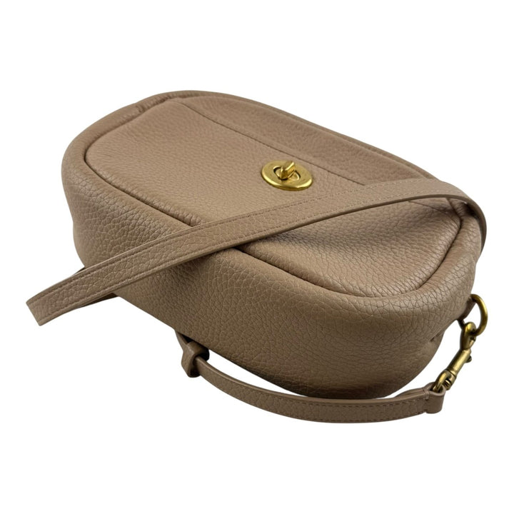 Coach Camera Soft Pebble Beige Crossbody Handbag - Lux Central