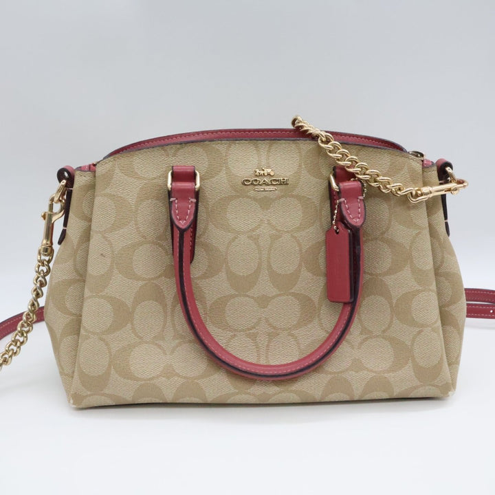 Coach Carryall Satchel Beige/Pink - Lux Central