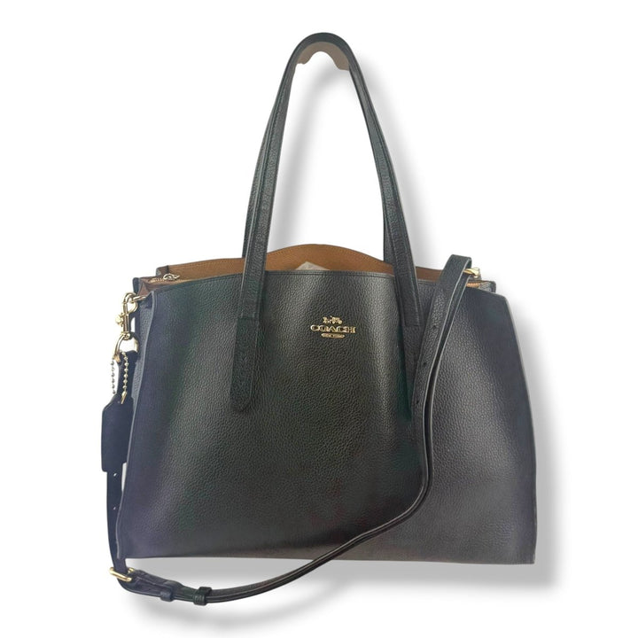 Coach Charlie Black Tote Handbag - Lux Central