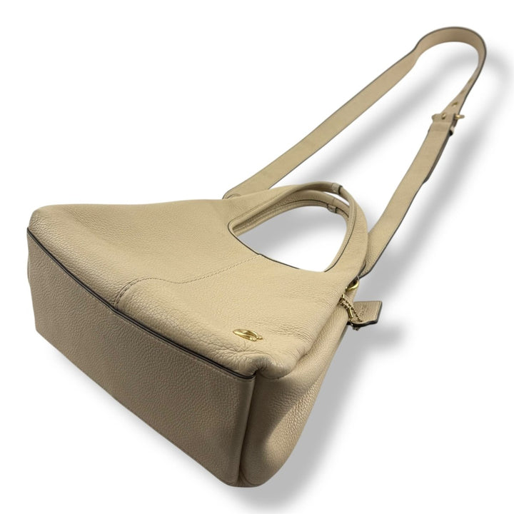 Coach Cream Lana 23 Shoulder Leather Handbag - Lux Central