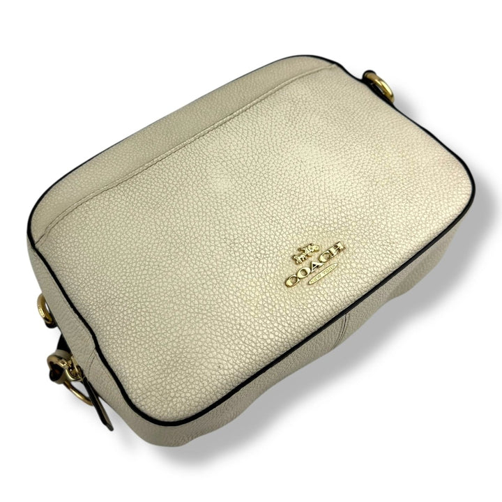 Coach Cream Pebbled Leather Camera Handbag - Lux Central