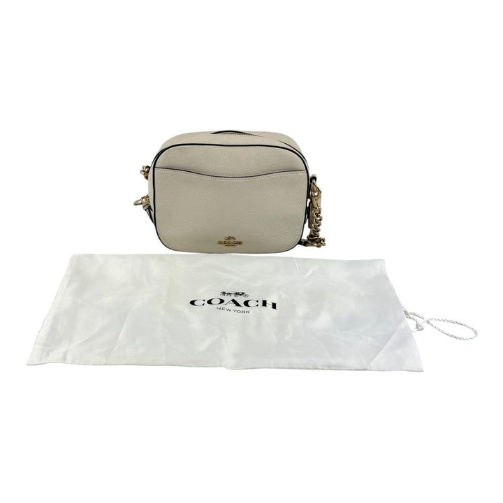 Coach Cream Pebbled Leather Camera Handbag - Lux Central