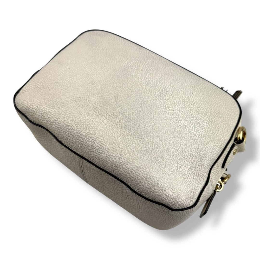 Coach Cream Pebbled Leather Camera Handbag - Lux Central