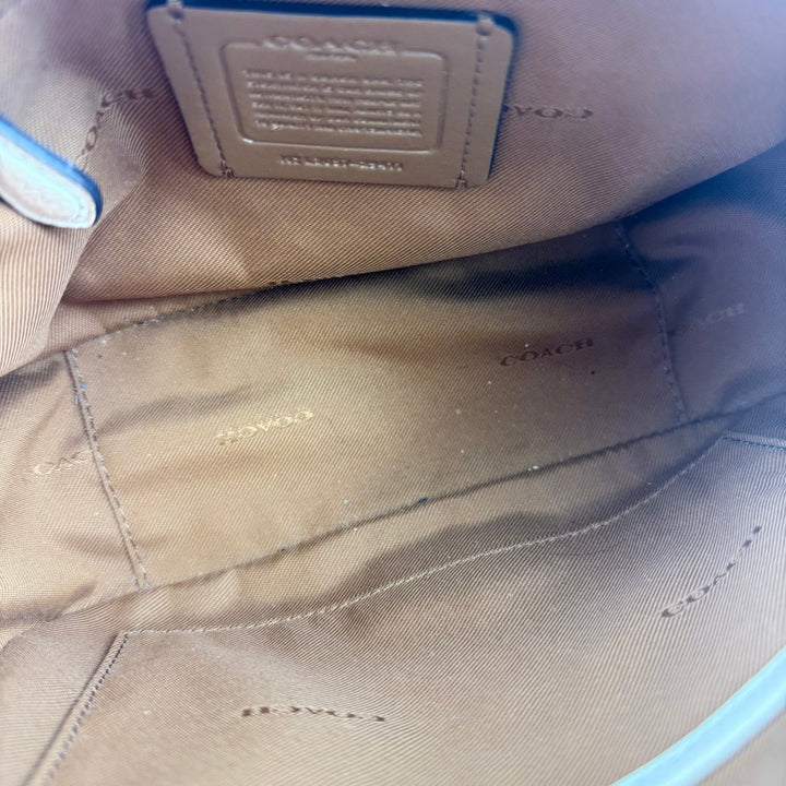 Coach Cream Pebbled Leather Camera Handbag - Lux Central