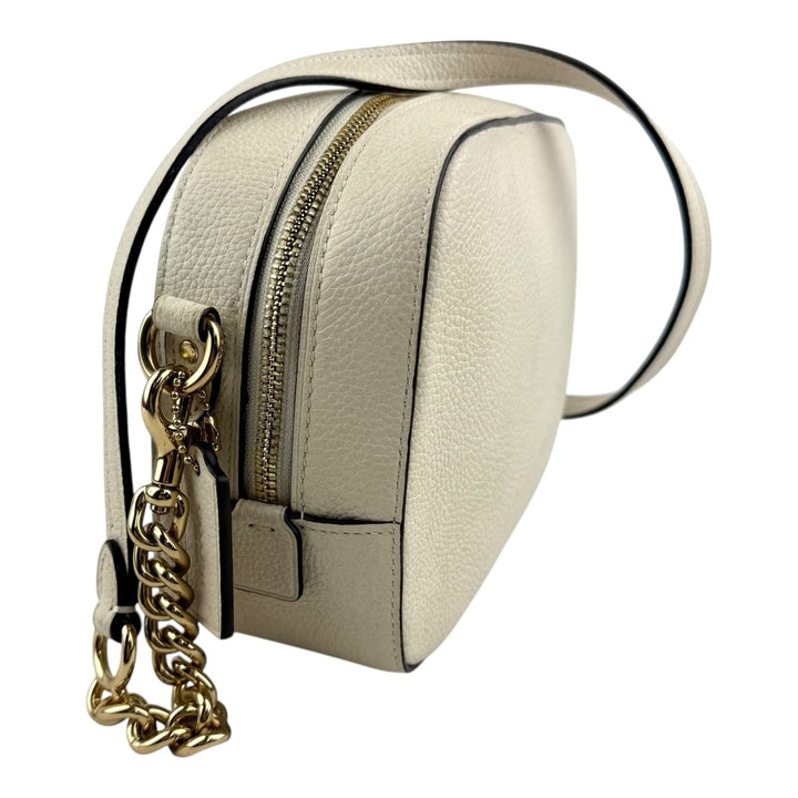 Coach Cream Pebbled Leather Camera Handbag - Lux Central