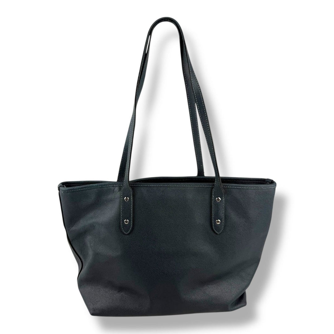Coach Crossgrain Blue Tote Handbag - Lux Central