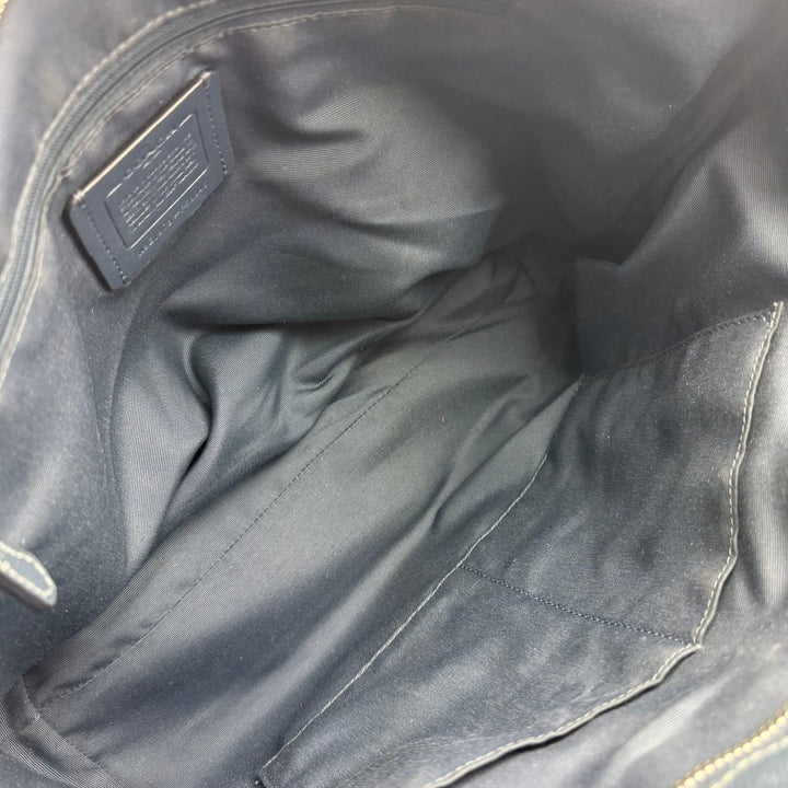 Coach Crossgrain Blue Tote Handbag - Lux Central