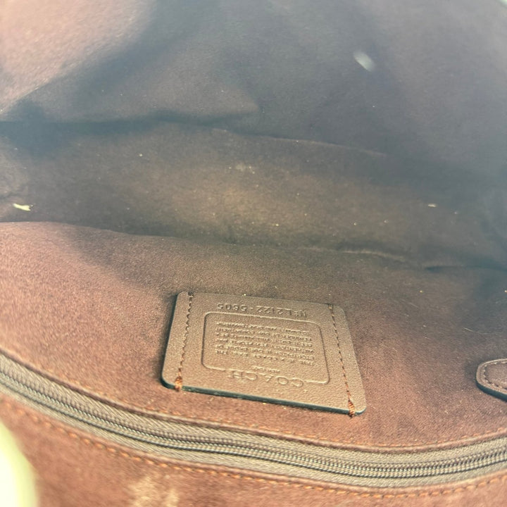 Coach Georgie Brown/Black Signature Handbag - Lux Central