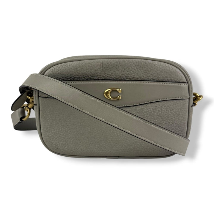 Coach Grey Pebbled Leather Camera Handbag - Lux Central